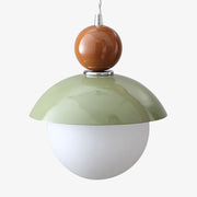 Modern Globe Ceiling Pendant Light with Glass Lampshade