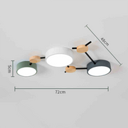 Multi Heads Branch Iron Bedroom LED Ceiling Light