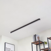 Black Minimalist Long Aluminum Living Room LED Ceiling Light