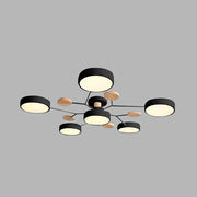 Modern Flush Round Iron LED Living Room Ceiling Light