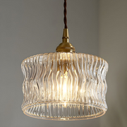 Retro Creative Clear Glass Shade Kitchen Pendant Light