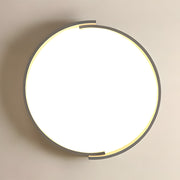 Flush Mount Circular Simple LED Dimmable Ceiling Light