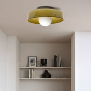 Glass Round Flush Mount Kitchen Flush Ceiling Light