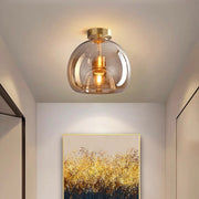 Vintage Copper Glass Modern Ceiling Lights