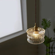 Retro Style Glass Shade Pendant Lamp