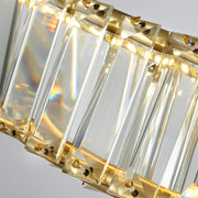 Gold Round LED Crystal Ceiling Lamp For Living Room