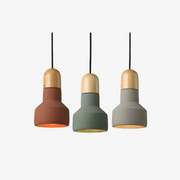Colorful Cement Pendant Lights for Living Room