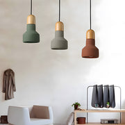 Colorful Cement Pendant Lights for Living Room