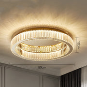 Round Crystal Ceiling Lights in Gold Color