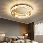 Round Crystal Ceiling Lights in Gold Color
