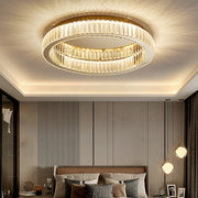 Round Crystal Ceiling Lights in Gold Color