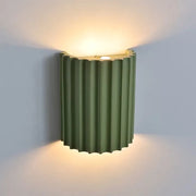 Modern Half-Circle Resin Wall Light For Living Room
