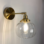 Modern Retro Glass Globe Wall Light For Living Room