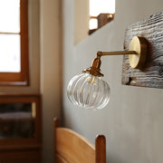 Modern Retro Glass Globe Wall Light For Living Room