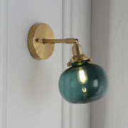 Modern Retro Glass Globe Wall Light For Living Room