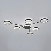 Modern Multi-Head LED Ring Ceiling Light