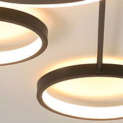 Modern Multi-Head LED Ring Ceiling Light