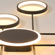 Modern Multi-Head LED Ring Ceiling Light