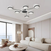 Modern Multi-Head LED Ring Ceiling Light