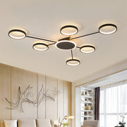 Modern Multi-Head LED Ring Ceiling Light