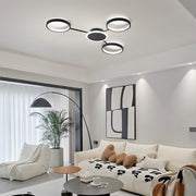 Modern Multi-Head LED Ring Ceiling Light