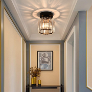 Modern Small Simplicity Clear Striped Glass Shade Ceiling Light