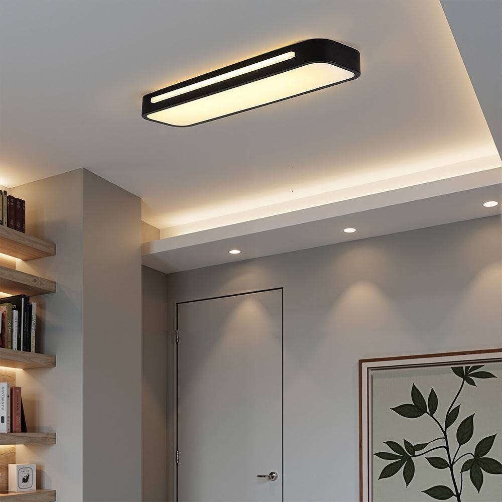 Gleamlamp Dimmable Ceiling Light Metal LED Flush Simple Ceiling Lamp ...