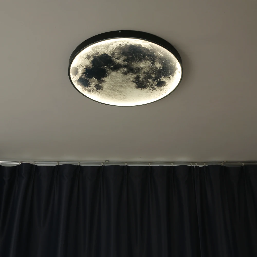 Moon Celling Gleamlamp Flush Mount Moon Ceiling Lights Creative LED Ceiling Light For Bedroom – Gleamlamp UK