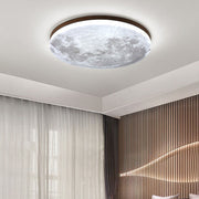 Simple Minimalist Moon Round LED Dimmable Ceiling Light