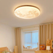 Simple Minimalist Moon Round LED Dimmable Ceiling Light