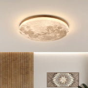 Simple Minimalist Moon Round LED Dimmable Ceiling Light