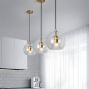 Nordic Design Spherical Glass Kitchen Island Pendant Lights