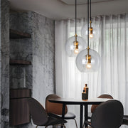 Nordic Design Spherical Glass Kitchen Island Pendant Lights