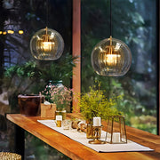 Nordic Design Spherical Glass Kitchen Island Pendant Lights