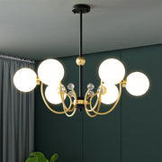 Modern Simple Round Multi-color Bedroom Pendant Lamp