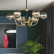 Modern Simple Round Multi-color Bedroom Pendant Lamp