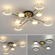 Modern Luxurious Metal LED Living Room Ceiling Light