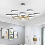 Nordic Modern Iron LED Ceiling Light for Living Room