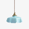 Tiffany Pleated Edge Glass Pendant Light