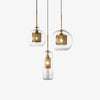 Bauhaus Glass Shade Metal Pendant Light