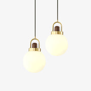 European Style Cream Globe Pendant Light