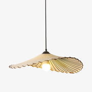 Wabi-Sabi Vintage Lotus Leaf White Pendant Lamp