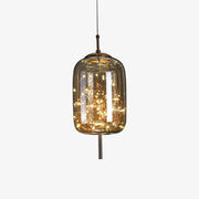 Modern Island Globe Amber Glass Pendant Lights