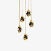 Luxurious Crystal Gold Raindrop Pendant Lamp