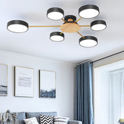 Multi Bulbs Round LED Ceiling Light for Bedroom