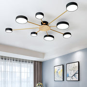 Multi Bulbs Round LED Ceiling Light for Bedroom