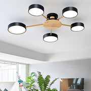 Multi Bulbs Round LED Ceiling Light for Bedroom