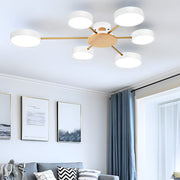 Multi Bulbs Round LED Ceiling Light for Bedroom