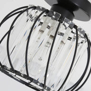 Black Luxury Glass Hallway Mini Ceiling Lighting