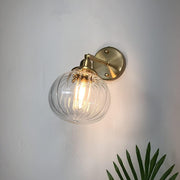 Modern Retro Glass Globe Wall Light For Living Room
